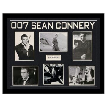 Signed Sean Connery Photo Display – Framed 007 Rare Autograph