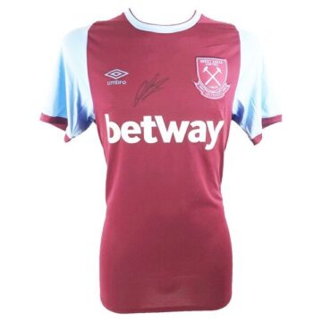 Autograph Declan Rice Shirt - West Ham Icon