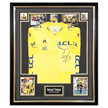 Autograph Geraint Thomas Jersey – Framed Tour De France 2018