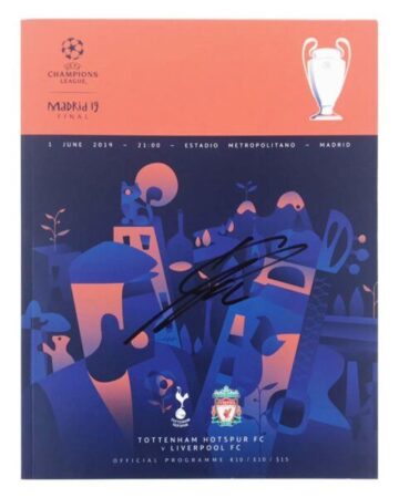 Autographed Jurgen Klopp Match Programme - Champions League Final 2019