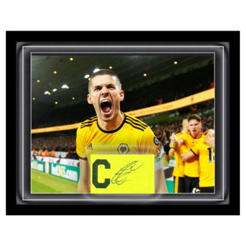 Conor Coady Signed Framed Captain Armband - Wolves Icon