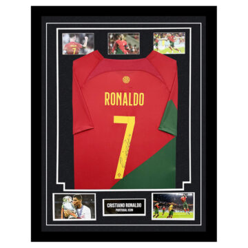 Cristiano Ronaldo Signed Framed Shirt - Portugal Icon