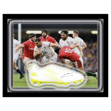 Ellis Genge Signed Framed Boot - England Rugby Icon