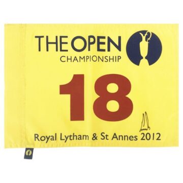 Ernie Els Signed Pin Flag - Open Champion 2012