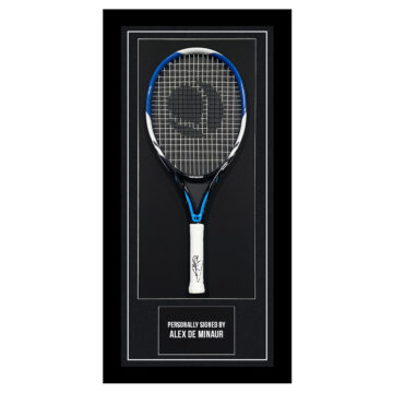 Framed Alex de Minaur Signed Racket - Tennis Icon Autograph