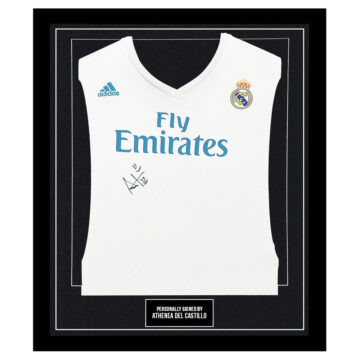 Framed Athenea del Castillo Signed Shirt - Real Madrid Femenino