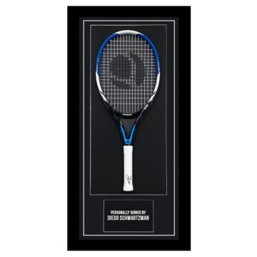 Framed Diego Schwartzman Signed Racket - Tennis Icon Autograph