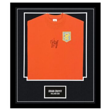 Johan Cruyff Signed Framed Shirt - Holland Icon Jersey