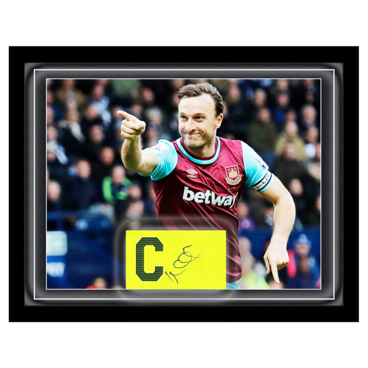 Mark Noble Signed Framed Dome Armband - West Ham United Captain