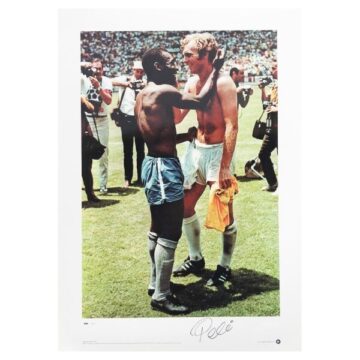 Pele Signed Poster Photo - Brazil Icon Autograph