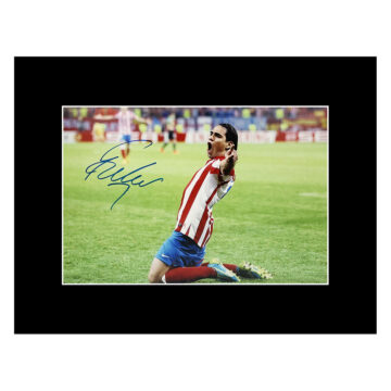 Radamel Falcao Signed Photo Display - 16x12 Atletico Madrid Goal Celebration