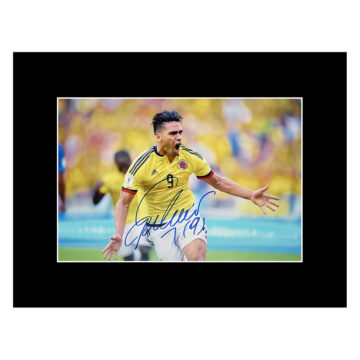 Radamel Falcao Signed Photo Display - 16x12 Colombia Goal Celebration