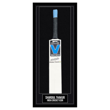 Shardul Thakur Signed Framed Bat - India Cricket Icon