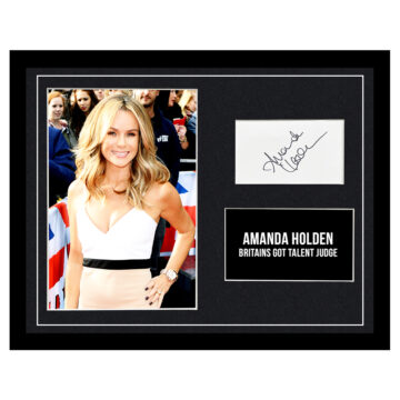 Signed Amanda Holden Framed Photo Display - 16x12 Britain's Got Talent Judge