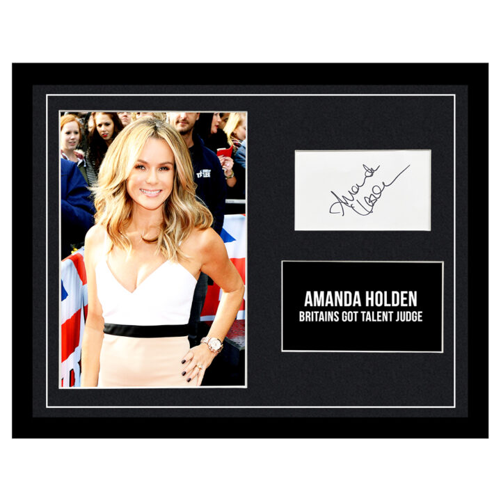 Signed Amanda Holden Framed Photo Display - 16x12 Britain's Got Talent Judge