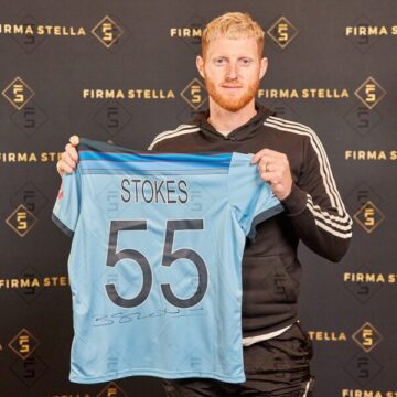 Signed Ben Stokes Shirt - Cricket World Cup Winner 2019