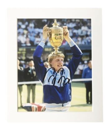 Signed Boris Becker Photo Display 12x10 - Wimbledon Champion