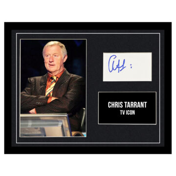 Signed Chris Tarrant Framed Photo Display - 16x12 TV Icon Autograph