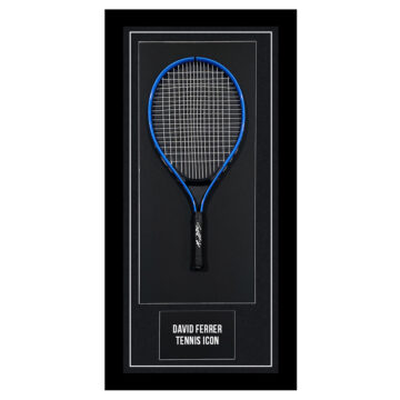 Signed David Ferrer Signed Framed Racket - Tennis Icon Autograph