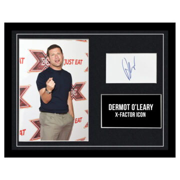 Signed Dermot O'Leary Framed Photo Display - 16x12 X-Factor Icon