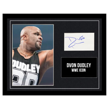 Signed Devon Dudley Framed Photo Display - 16x12 WWE Icon