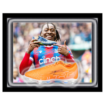 Signed Eberechi Eze Boot Framed Dome - Crystal Palace Icon