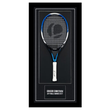 Signed Grigor Dimitrov Framed Racket - ATP Finals Winner 2017