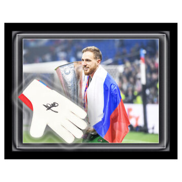 Signed Jan Oblak Glove Framed Dome - Europa League Winner 2018