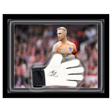 Signed Jason Steele Framed Glove - Premier League 2024