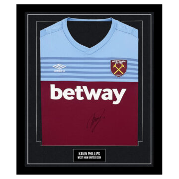 Signed Kalvin Phillips Framed Shirt - West Ham United Icon