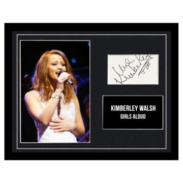 Signed Kimberley Walsh Framed Photo Display - 16x12 Girls Aloud Autograph