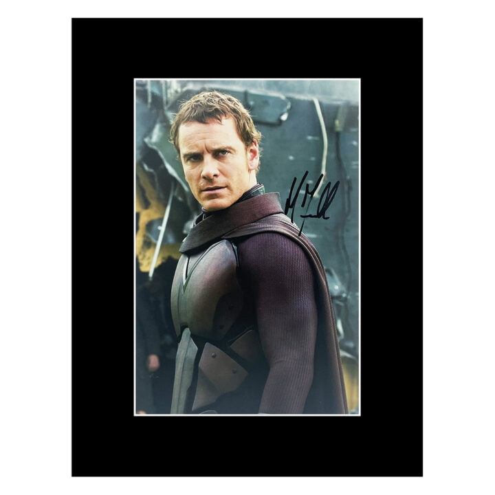 Signed Michael Fassbender Photo Display - 16x12 X-Men First Class