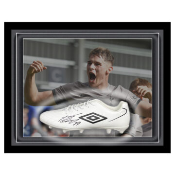 Signed Micky van de Ven Framed Boot - Tottenham Hotspur Icon