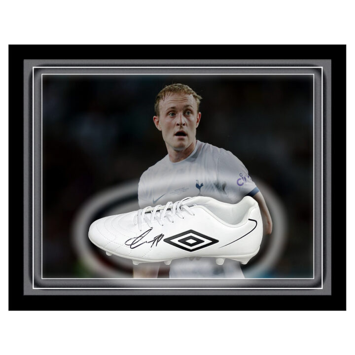 Signed Oliver Skipp Framed Boot - Tottenham Hotspur Icon