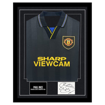 Signed Paul Ince Framed Display Shirt - Premier League Champion 1994