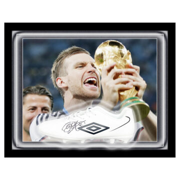 Signed Per Mertesacker Boot Framed Dome - World Cup Winner 2014