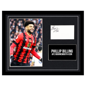 Signed Phillip Billing Framed Photo Display - AFC Bournemouth Icon