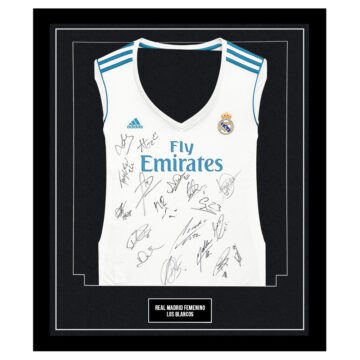 Signed Real Madrid Femenino Framed Shirt - Las Blancas Autograph