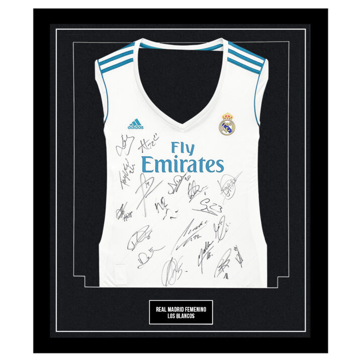 Signed Real Madrid Femenino Framed Shirt - Las Blancas Autograph