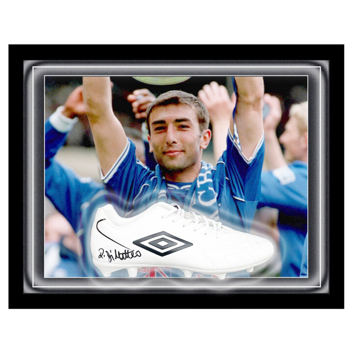 Signed Roberto Di Matteo Boot Framed Dome - FA Cup Winner 2000