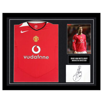 Signed Ruud van Nistelrooy Framed Display Shirt - Manchester United Icon