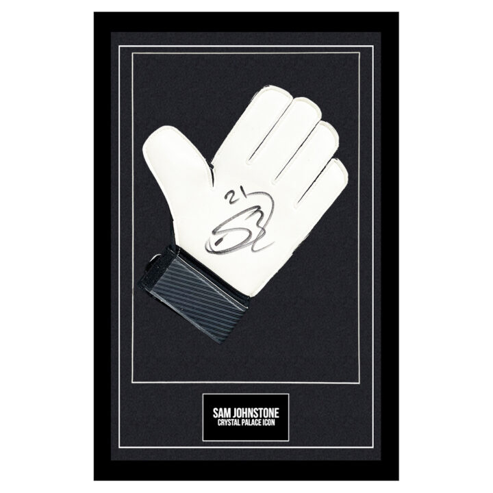 Signed Sam Johnstone Framed Glove - Crystal Palace Icon