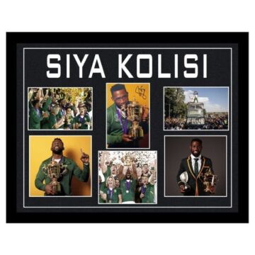 Signed Siya Kolisi Framed Large Display - RWC 2019 Winners Springboks