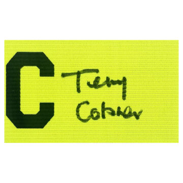 Signed Terry Cobner Captain Armband - Wales Rugby Icon