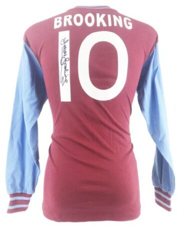 Signed Trevor Brooking Shirt - West Ham United FC Icon