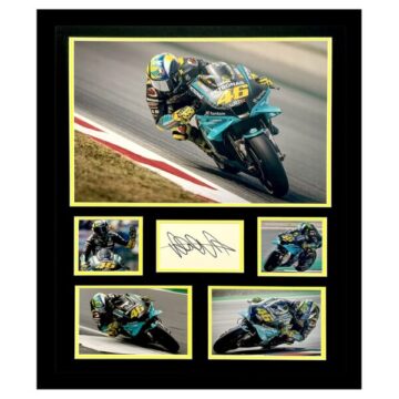 Signed Valentino Rossi Photo Display Framed - Moto GP Icon Autograph