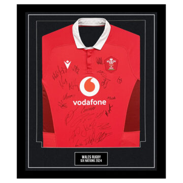 Signed Wales Rugby Framed Shirt - Six Nations 2024