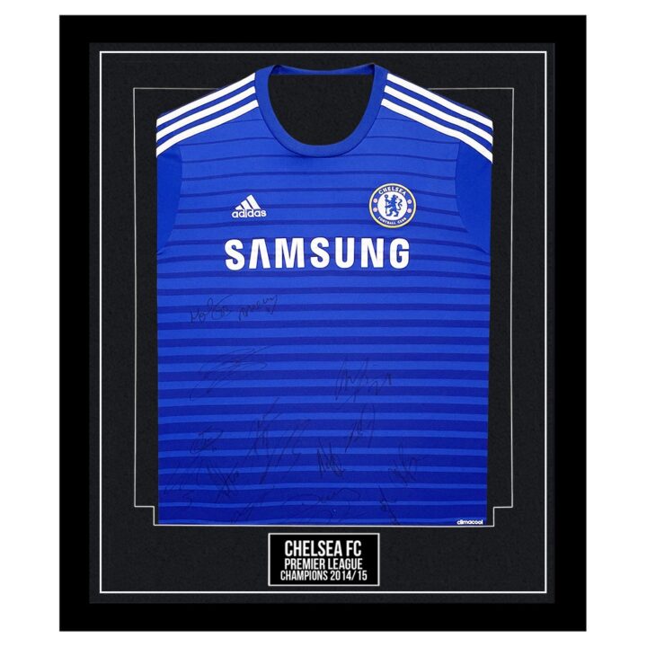 Chelsea FC Signed Framed Shirt - Premier League Champions 201415