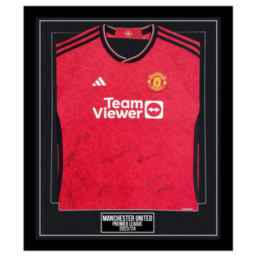 Manchester United Signed Framed Shirt - Premier League 202324