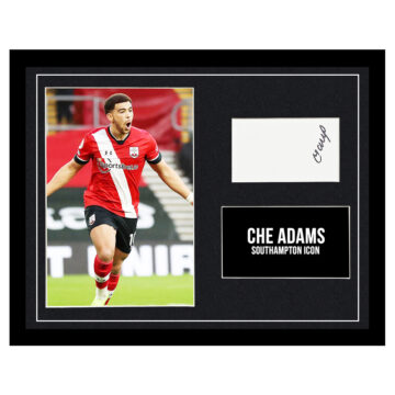 Signed Che Adams Framed Photo Display - Southampton Icon